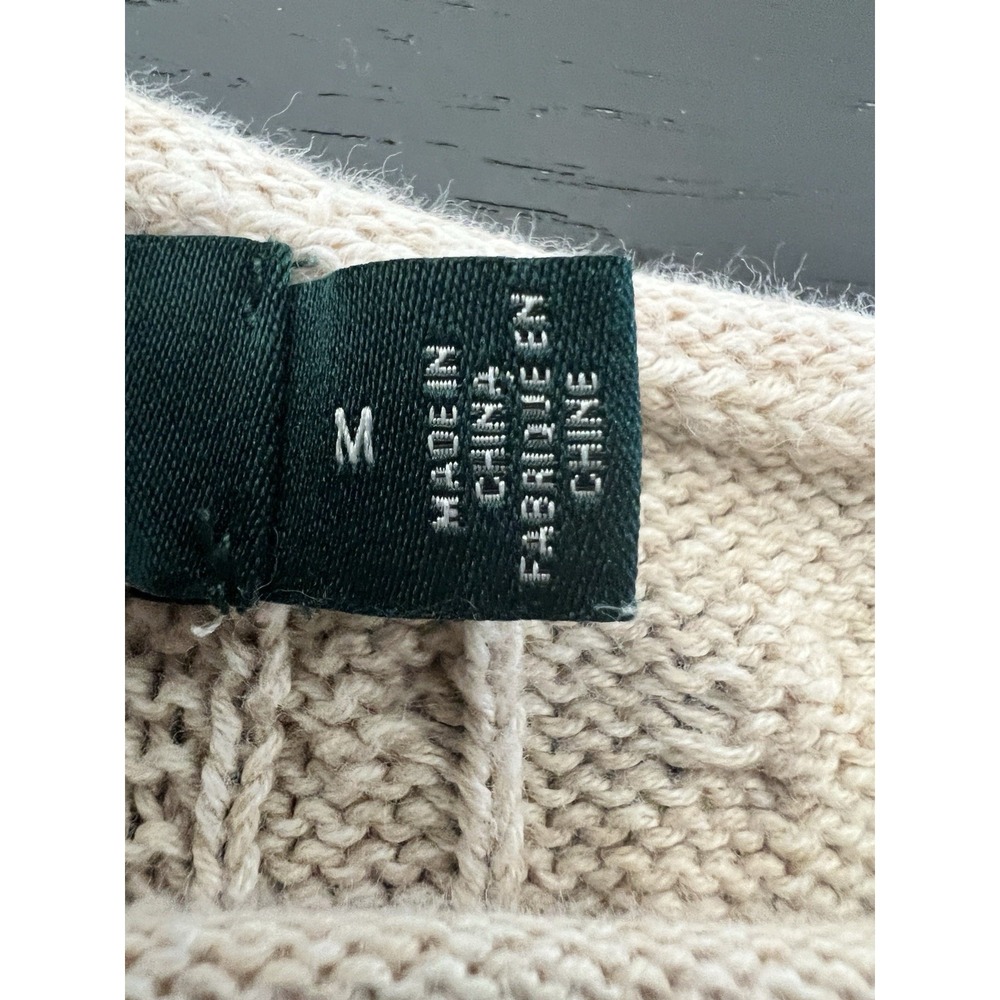 LRL Ralph Lauren Women's Sweater M Cable Knit Quiet Luxury Old‎ Money - Picture 3 of 8